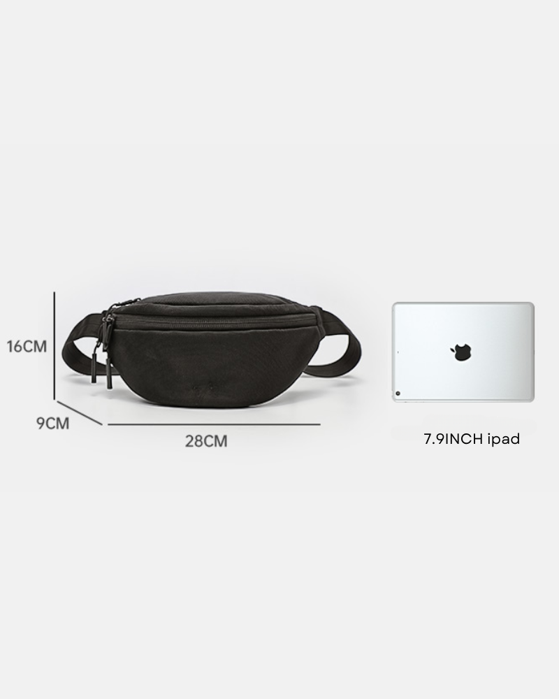 Urban Performance Sling Bag -  techwear accessories - Dumpling-Shaped Nylon Sling Bag for Urban Style - View 7