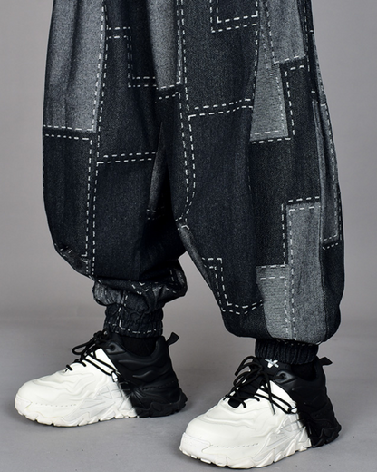 Urban Plaid Harem Pants -  traditional japanese style - Urban Plaid Harem Pants for Fashionable Comfort - View 7