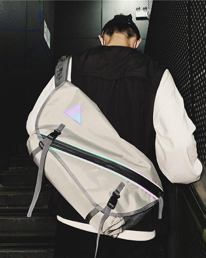 Urban Reflective Messenger Bag -  durable oxford material - Urban Reflective Messenger Bag for Everyday Style - View 3