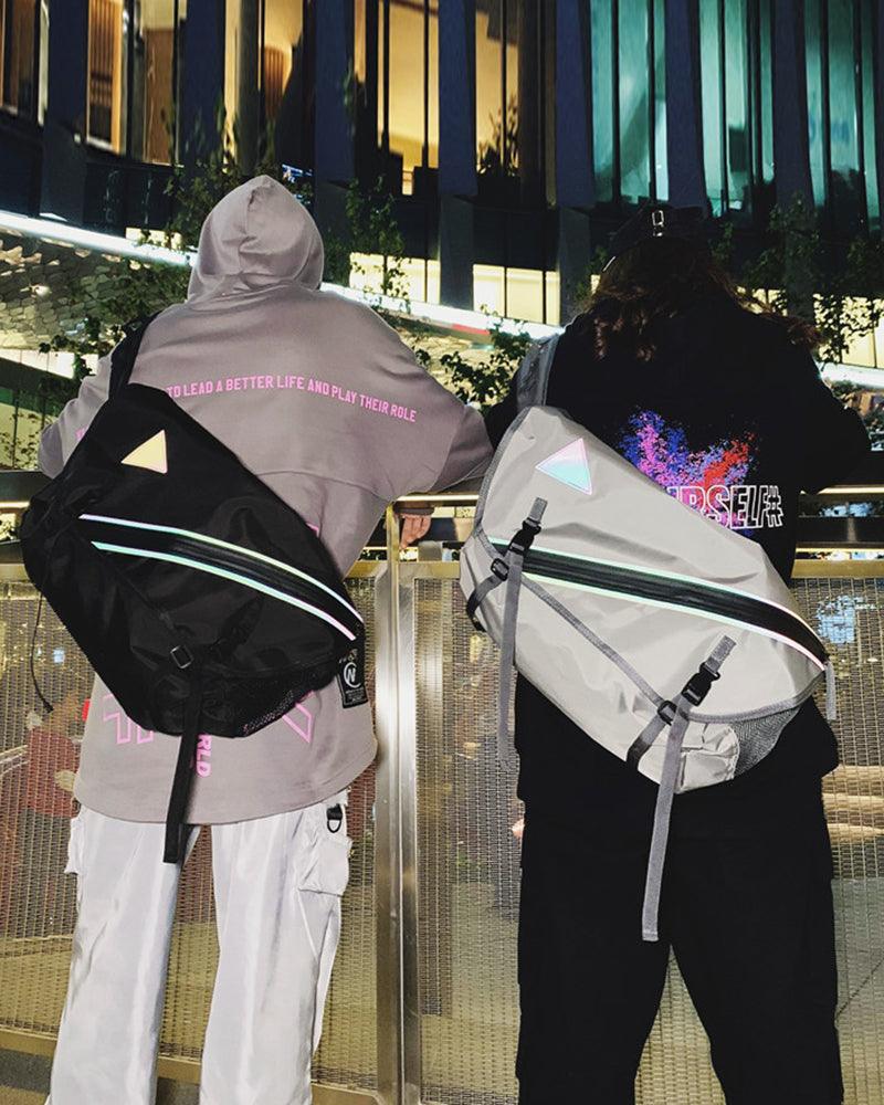 Urban Reflective Messenger Bag -  techwear accessories - Urban Reflective Messenger Bag for Everyday Style - View 5