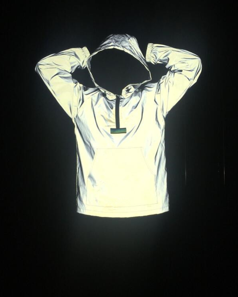 Urban Reflective Tech Jacket -  futuristic jacket - Urban Reflective Tech Jacket for Stylish City Exploration - View 4
