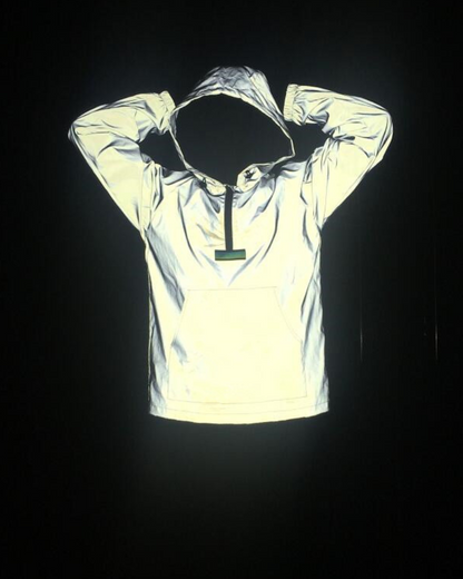 Urban Reflective Tech Jacket -  futuristic jacket - Urban Reflective Tech Jacket for Stylish City Exploration - View 4