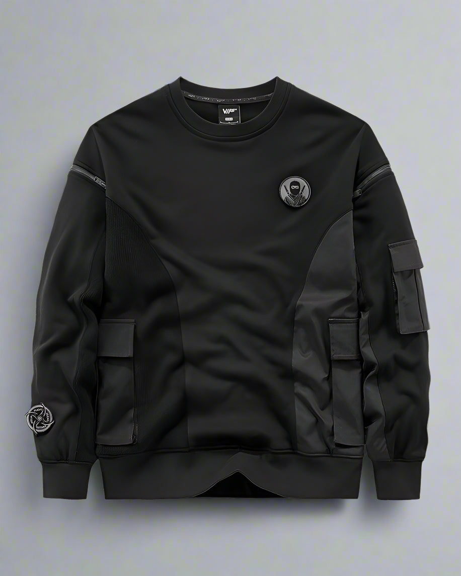 Urban Samurai Crewneck Sweatshirt - crewneck sweatshirt - Urban Samurai Crewneck Sweatshirt for Modern Lifestyles - Main view