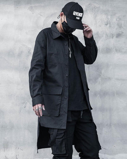 Urban Shield Long Sun Coat -  black coat - Urban Shield Long Sun Coat for Stylish Comfort - View 3