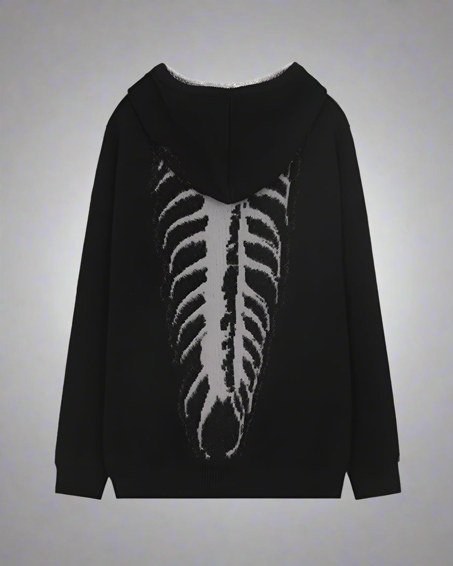 Urban Skull Hoodie Essentials - urban hoodie - Urban Skull Hoodie for Stylish Comfort - View 11