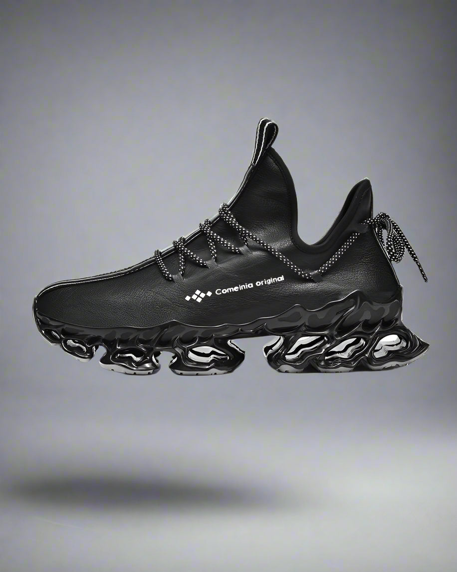 Urban Sleek Microfiber Sneakers - stylish techwear shoes - Urban Sleek Microfiber Sneakers for Modern Style - View 3