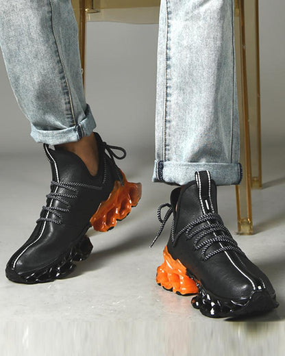 Urban Sleek Microfiber Sneakers -  techwear - Urban Sleek Microfiber Sneakers for Modern Style - View 9
