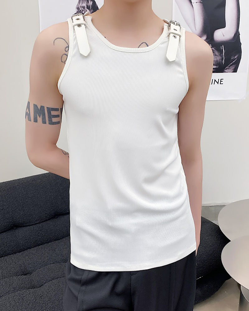 Urban Sleek Sleeveless Tank Top -  strappy top - Urban Sleek Sleeveless Tank Top for Summer - View 6