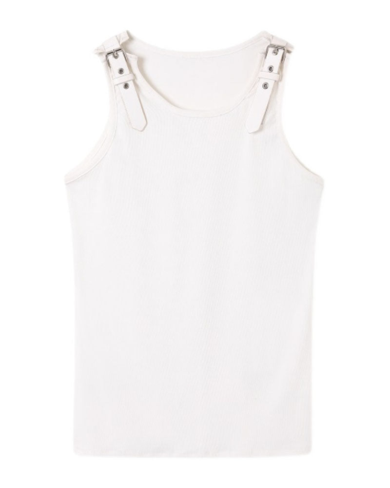 Urban Sleek Sleeveless Tank Top -  techwear - Urban Sleek Sleeveless Tank Top for Summer - View 8
