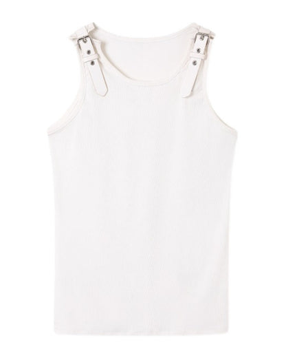 Urban Sleek Sleeveless Tank Top -  techwear - Urban Sleek Sleeveless Tank Top for Summer - View 8