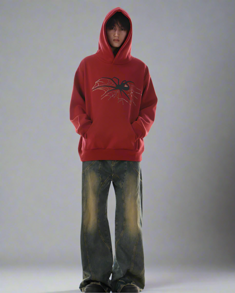 Urban Spider Graphic Hoodie - techwear hoodie - Urban Spider Graphic Hoodie for Ultimate Comfort - View 10