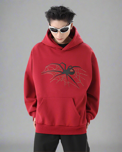 Urban Spider Graphic Hoodie - techwear hoodie - Urban Spider Graphic Hoodie for Ultimate Comfort - View 2