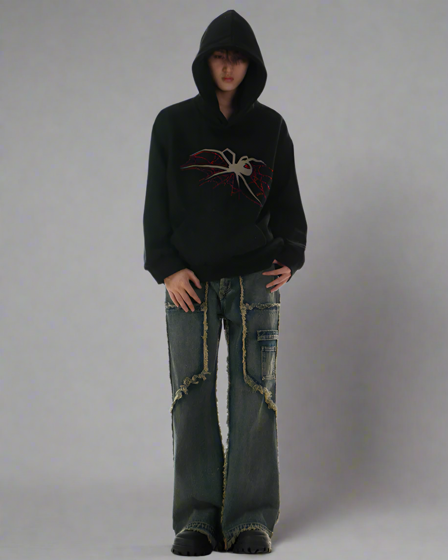 Urban Spider Graphic Hoodie -  techwear - Urban Spider Graphic Hoodie for Ultimate Comfort - View 7