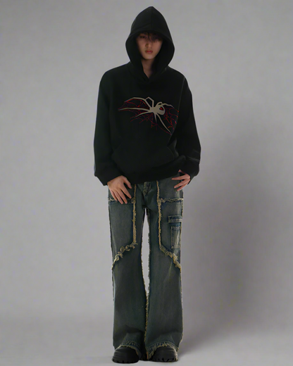 Urban Spider Graphic Hoodie -  techwear - Urban Spider Graphic Hoodie for Ultimate Comfort - View 7