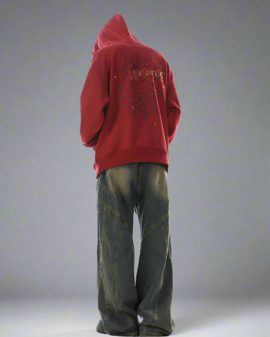 Urban Spider Graphic Hoodie -  urban - Urban Spider Graphic Hoodie for Ultimate Comfort - View 8