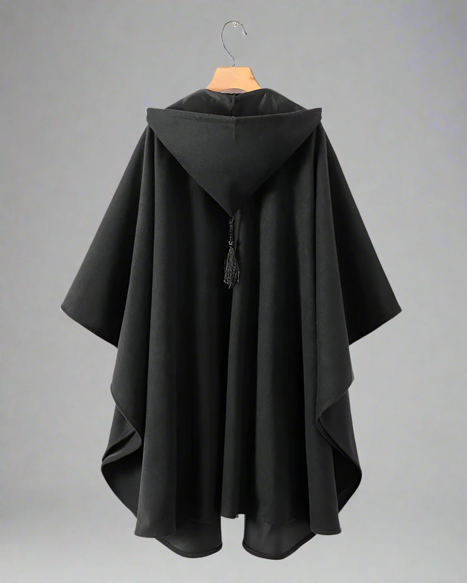 Urban Stealth Hooded Cape -  black cape - Urban Stealth Hooded Cape - Stylish and Versatile - View 3