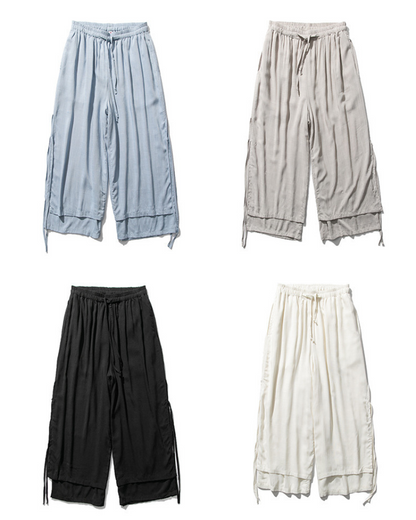 Urban Style Cotton Hakama Pants - contemporary techwear - Urban Style Cotton Hakama Pants for Modern Fashion - View 10