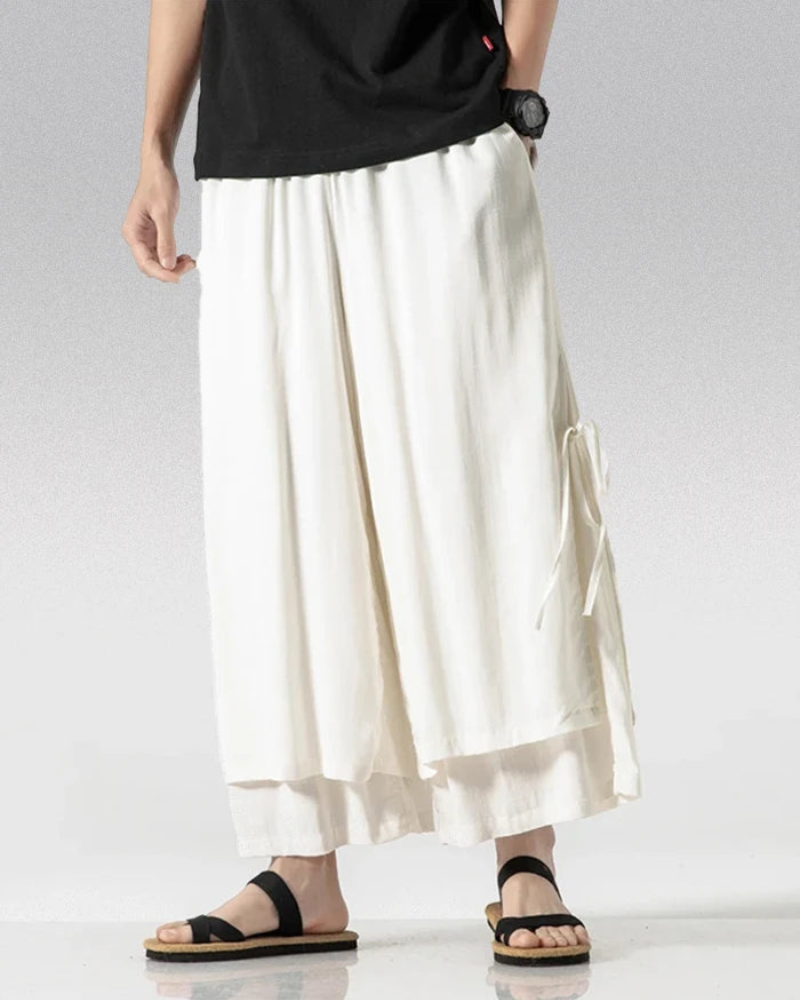 Urban Style Cotton Hakama Pants -  fashionable hakama pants - Urban Style Cotton Hakama Pants for Modern Fashion - View 5