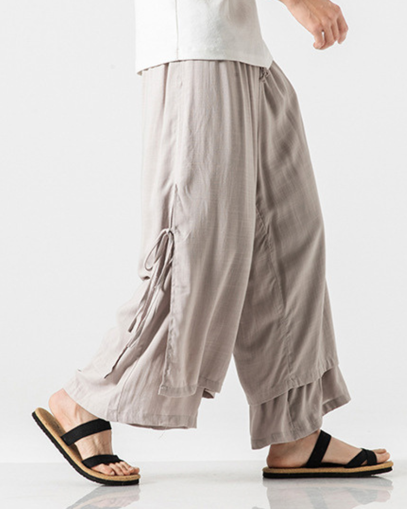 Urban Style Cotton Hakama Pants -  techwear - Urban Style Cotton Hakama Pants for Modern Fashion - View 6