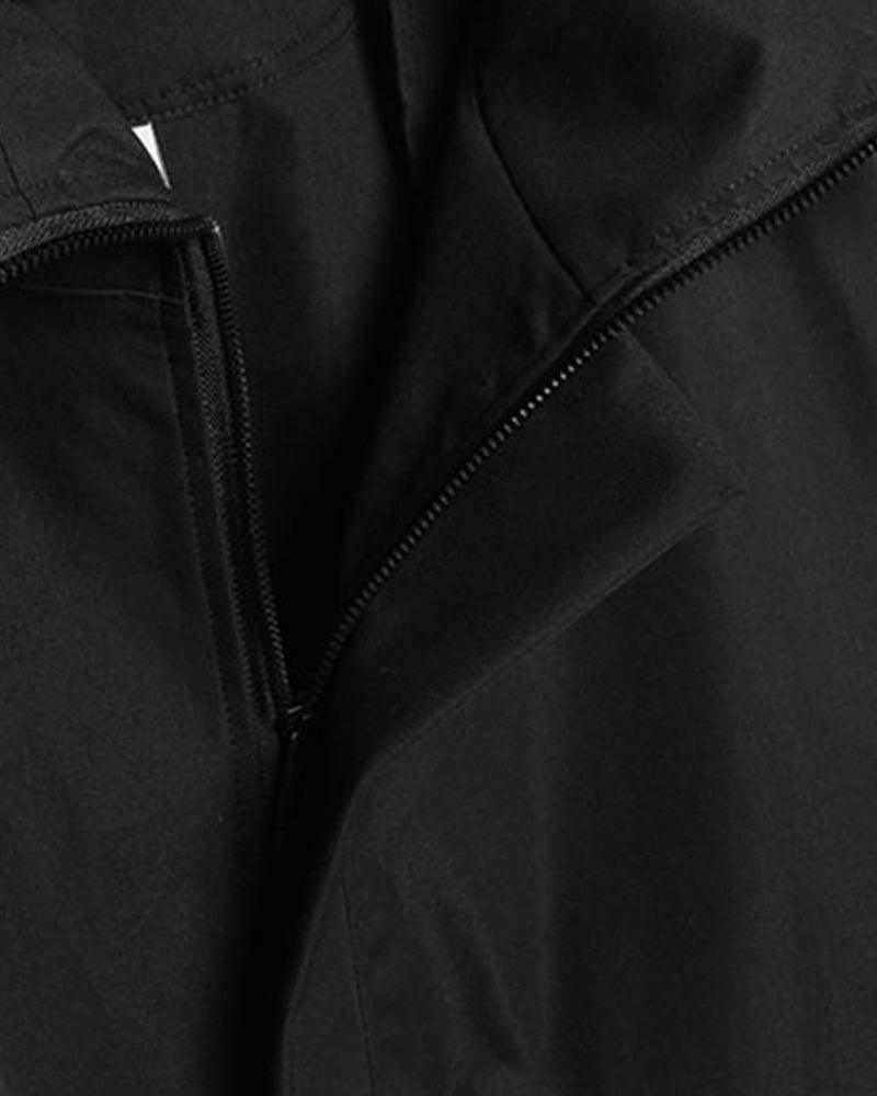 Urban Style Ribbon Hooded Jacket -  techwear fashion - Urban Style Ribbon Hooded Jacket for Modern Living - View 8