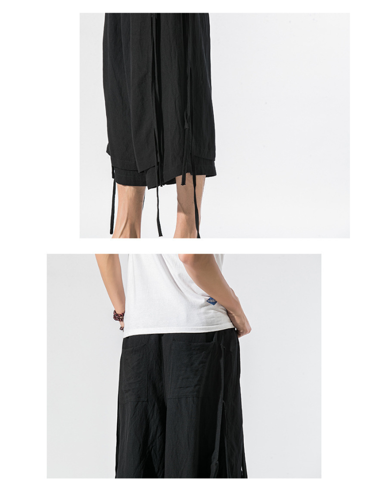 Urban Style Short Hakama - hakama pants - Urban Style Short Hakama Pants for Modern Looks - View 11