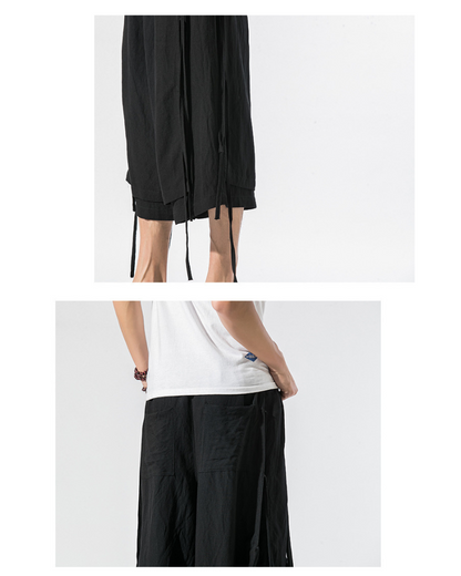 Urban Style Short Hakama - hakama pants - Urban Style Short Hakama Pants for Modern Looks - View 11
