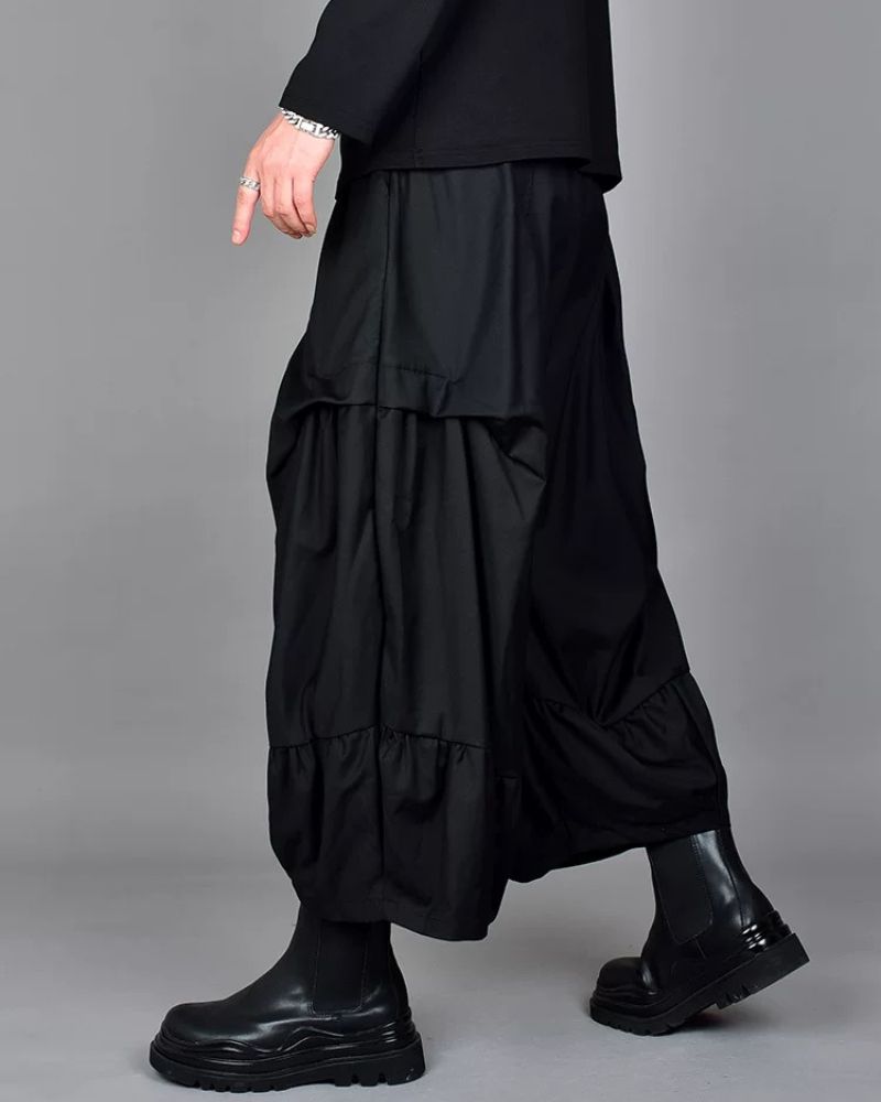 Urban Style Wide-Leg Tech Pants -  comfortable fashion - Urban Wide-Leg Tech Pants for Modern Style - View 4