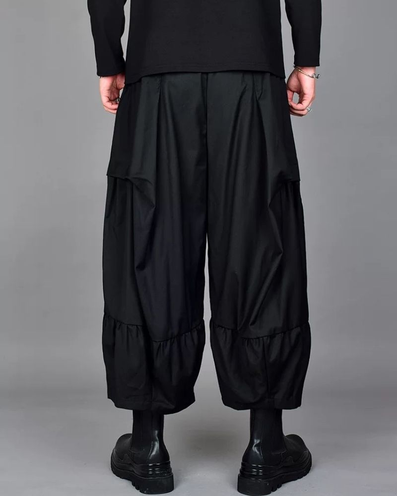 Urban Style Wide-Leg Tech Pants - wide-leg pants - Urban Wide-Leg Tech Pants for Modern Style - View 2