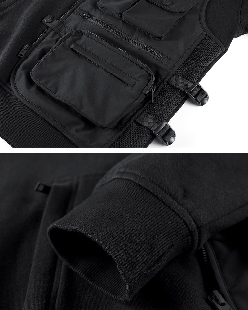 Urban Tactical Layered Hoodie -  comfortable wear - Layered Tactical Hoodie for Everyday Versatility - View 4