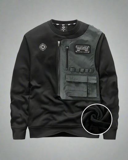 Urban Tactical Layered Sweatshirt -  comfortable sweatshirt - Urban Tactical Layered Sweatshirt for Daily Comfort - View 4