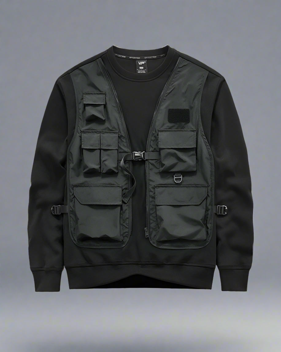 Urban Tactical Layered Vest - functional vest - Urban Tactical Layered Vest for Effortless Style - Main view
