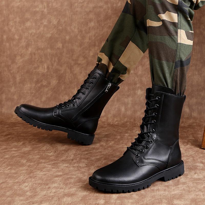 Urban Tactical Leather Boots - tactical boots - Urban Tactical Leather Boots for Comfort and Durability - View 3