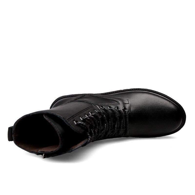 Urban Tactical Leather Boots -  techwear inspired footwear - Urban Tactical Leather Boots for Comfort and Durability - View 8