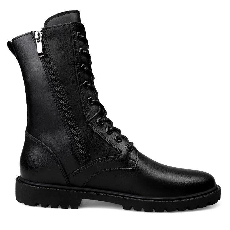 Urban Tactical Leather Boots -  leather boots - Urban Tactical Leather Boots for Comfort and Durability - View 6