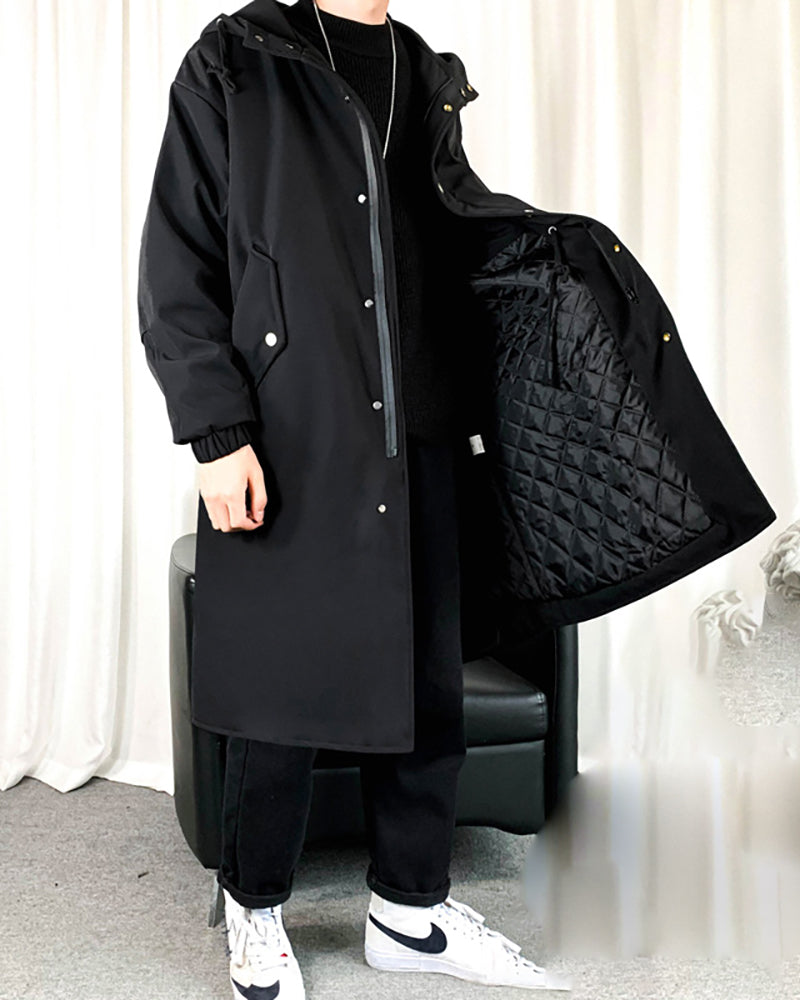 Urban-Tech Long Jacket Coat -  futuristic urban design - Urban-Tech Long Jacket Coat for Comfort and Style - View 11