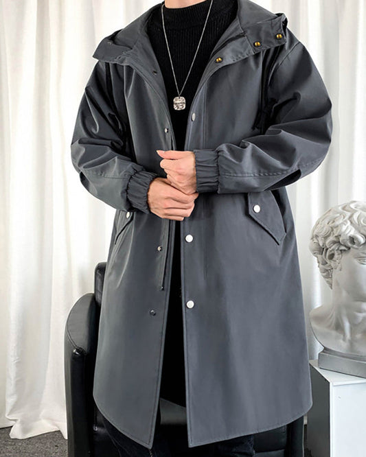 Urban-Tech Long Jacket Coat - techwear style - Urban-Tech Long Jacket Coat for Comfort and Style - Main view