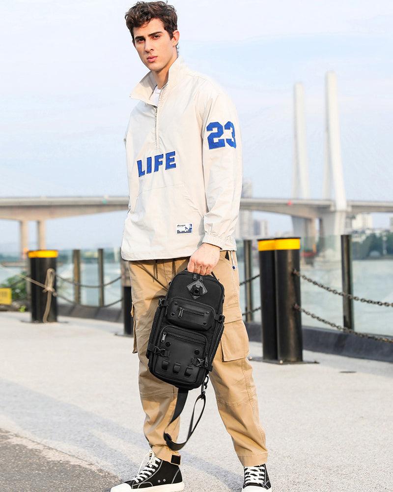 Urban Tech Sling Bag - sling bag - Urban Sling Bag - Techwear Inspired for Everyday Use - View 8