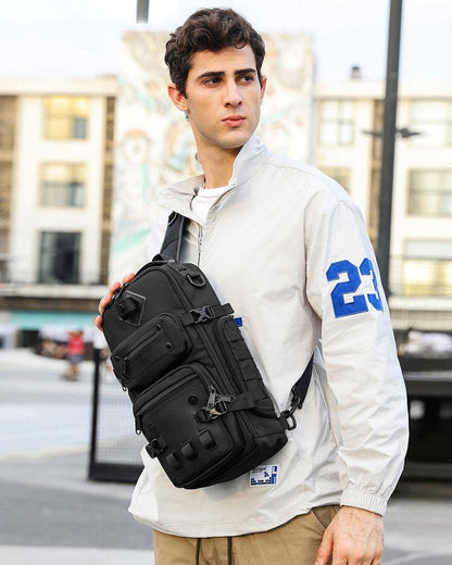 Urban Tech Sling Bag -  stylish sling bag - Urban Sling Bag - Techwear Inspired for Everyday Use - View 5