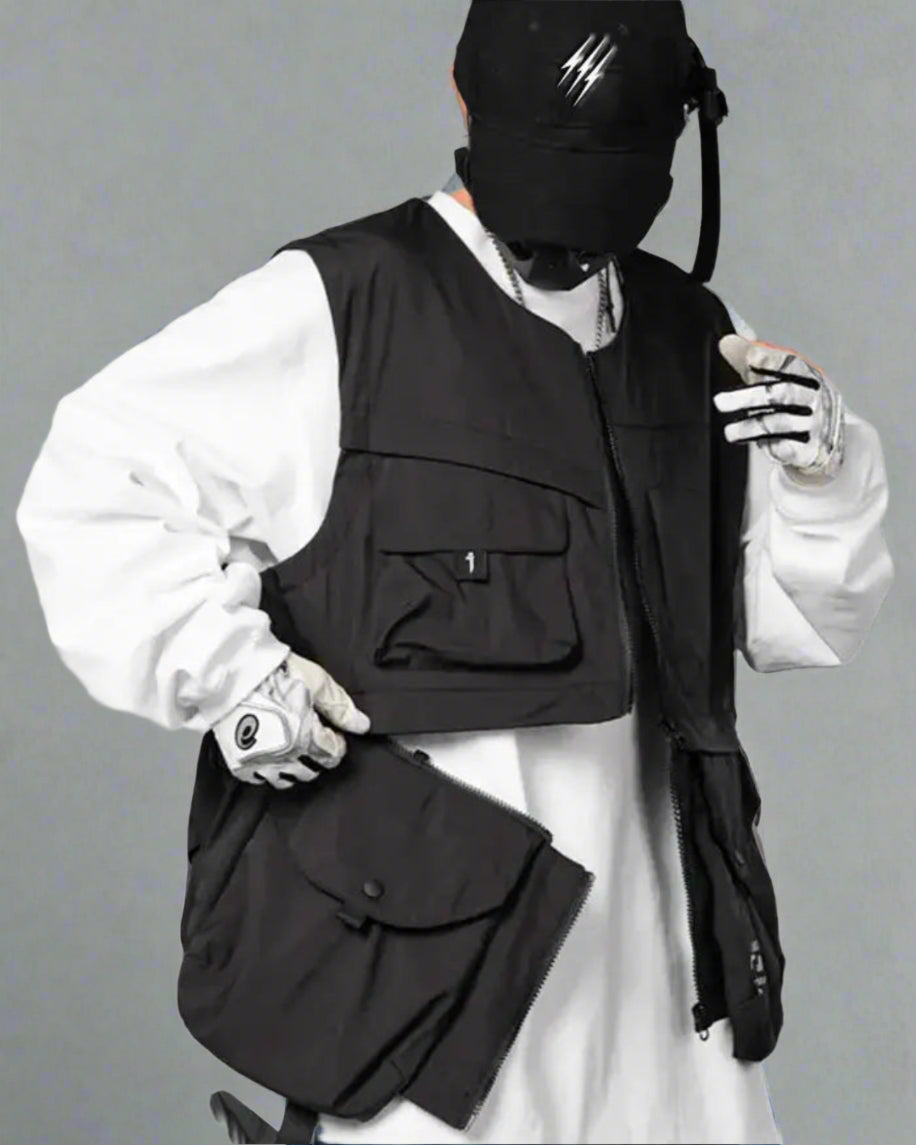 Urban Tech Vest Essentials - stylish techwear - Urban Tech Vest Essentials for Modern Style - Main view