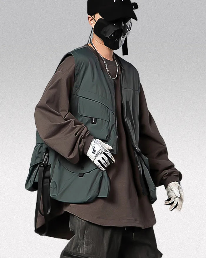 Urban Tech Vest Essentials - techwear vest - Urban Tech Vest Essentials for Modern Style - View 2