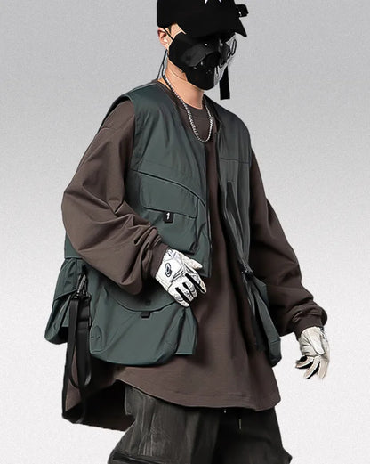 Urban Tech Vest Essentials - techwear vest - Urban Tech Vest Essentials for Modern Style - View 2