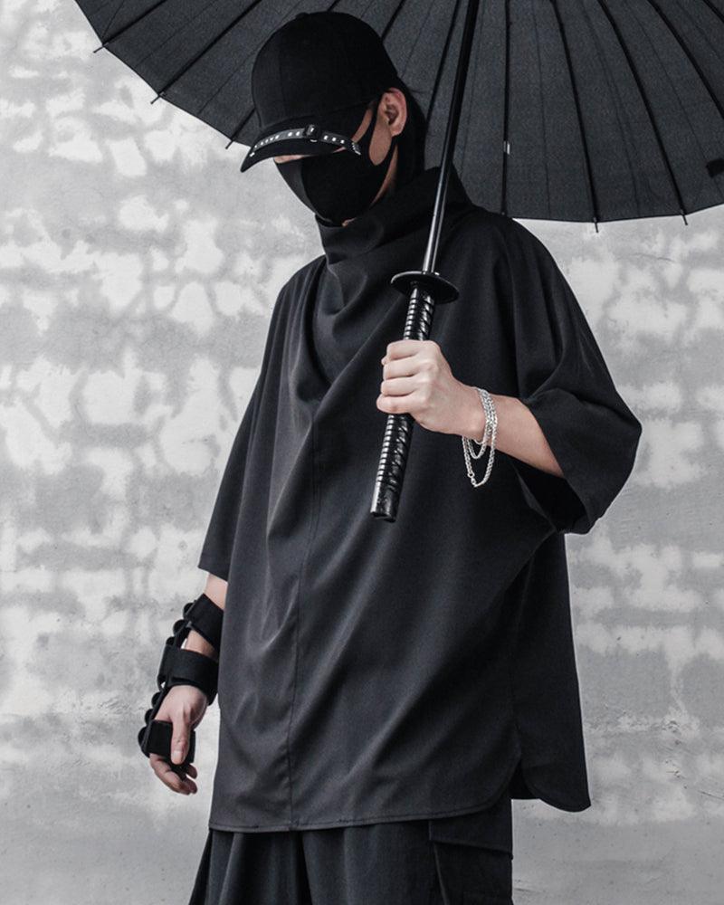 Urban Techwear Bat Tee -  comfortable - Futuristic Urban Techwear Bat Tee for Everyday Style - View 4