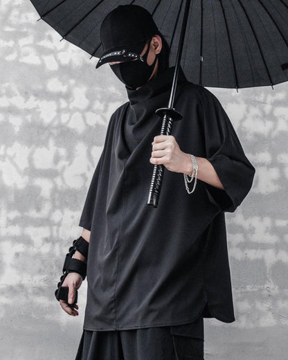 Urban Techwear Bat Tee -  comfortable - Futuristic Urban Techwear Bat Tee for Everyday Style - View 4