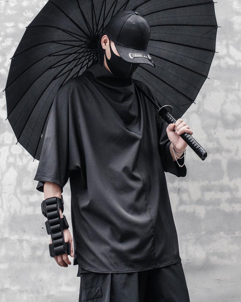 Urban Techwear Bat Tee - techwear enthusiasts - Futuristic Urban Techwear Bat Tee for Everyday Style - View 2