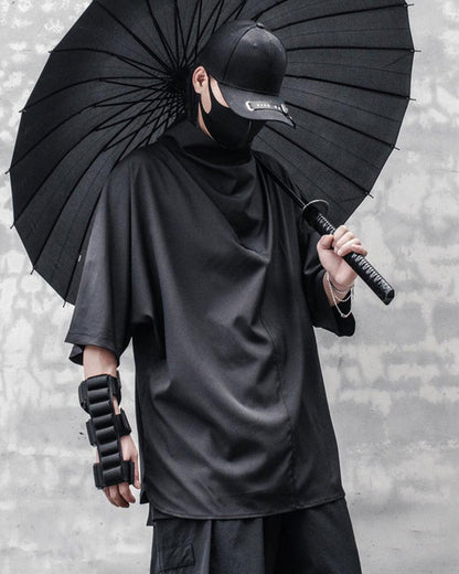 Urban Techwear Bat Tee - techwear enthusiasts - Futuristic Urban Techwear Bat Tee for Everyday Style - View 2