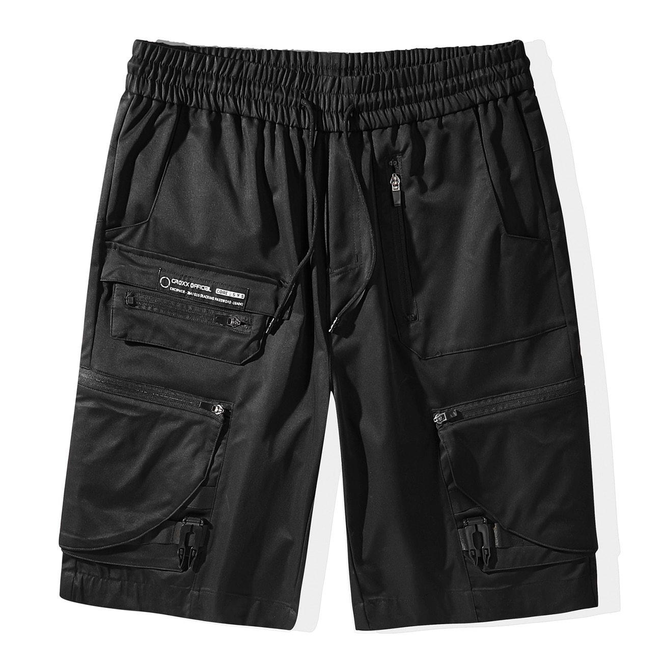 Urban Techwear Cargo Shorts -  tactical pockets - Urban Techwear Cargo Shorts for Versatile Style - View 6
