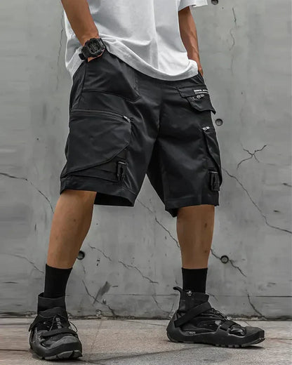 Urban Techwear Cargo Shorts - high-performance shorts - Urban Techwear Cargo Shorts for Versatile Style - Main view