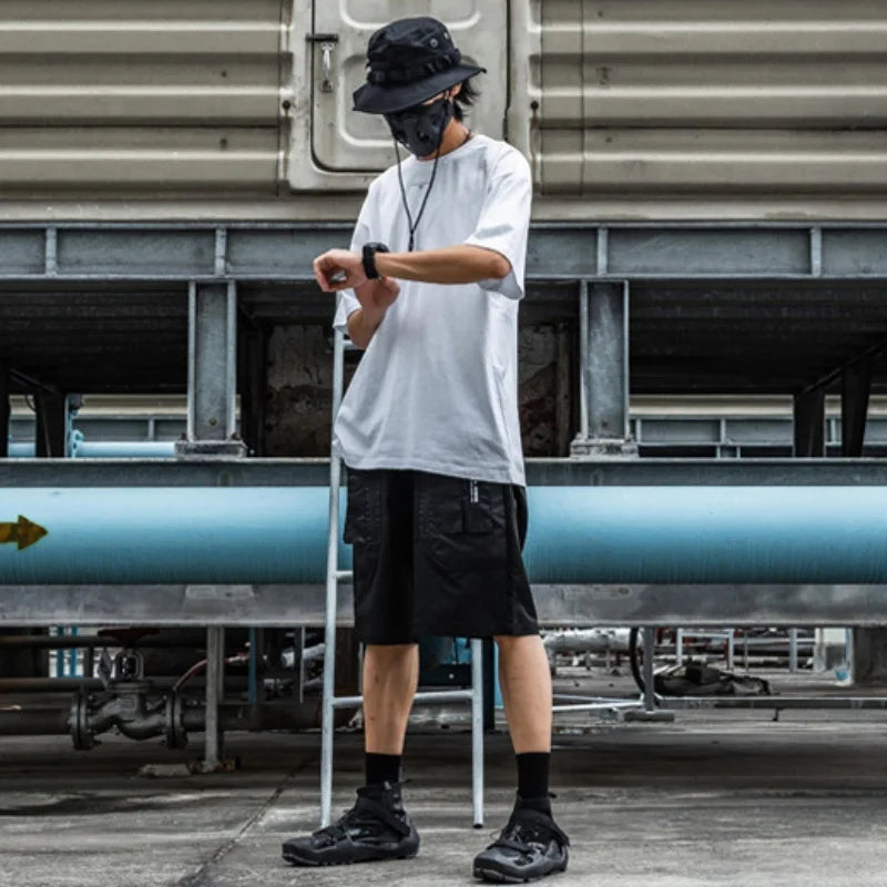 Urban Techwear Cargo Shorts - Summer Techwear - Urban Techwear Cargo Shorts for Comfort and Style - View 3