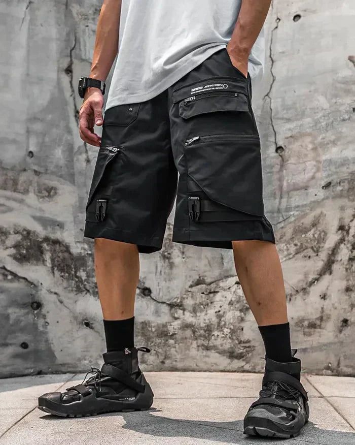 Urban Techwear Cargo Shorts - techwear - Urban Techwear Cargo Shorts for Versatile Style - View 2
