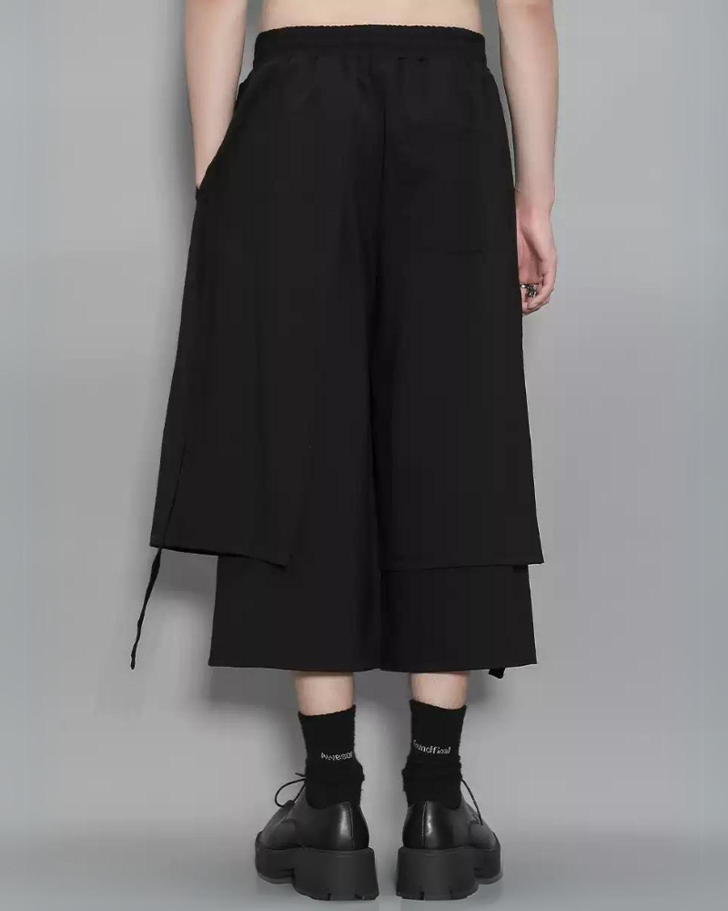 Urban Techwear Hakama Pants -  comfortable streetwear pants - Contemporary Techwear Hakama Pants for Modern Style - View 4